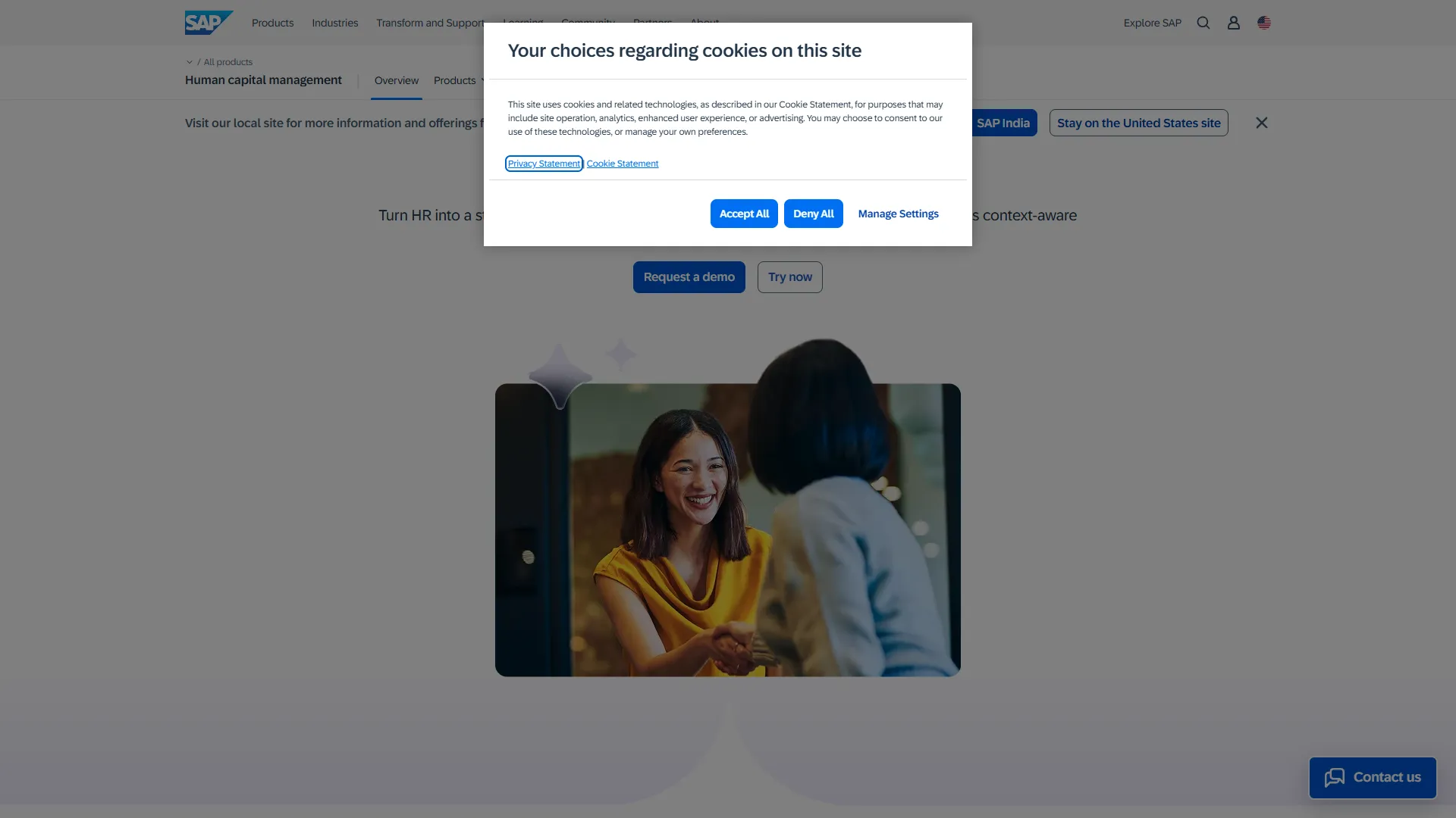 SAP SuccessFactors Screenshot
